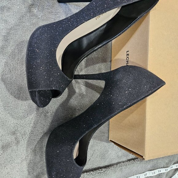 Le Chateau Black Glitter Pumps - Picture 2 of 4